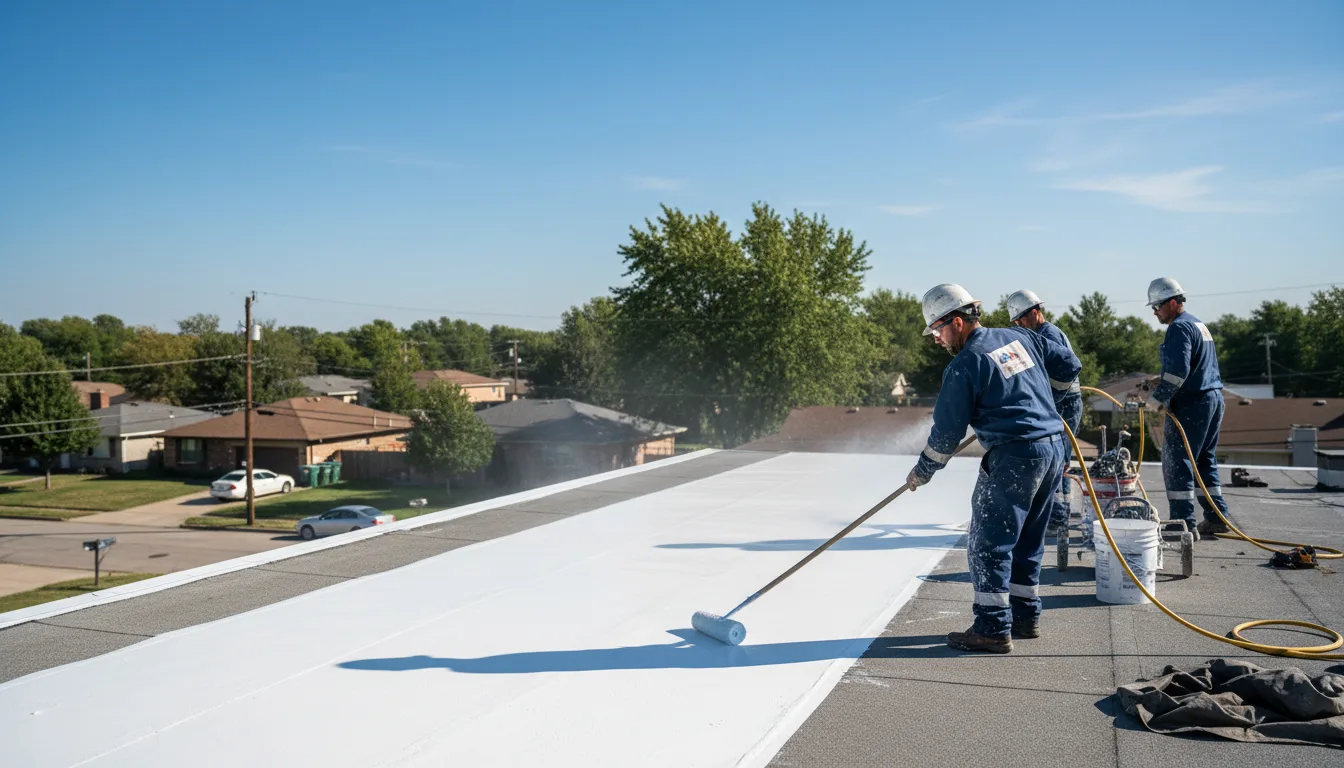 Commercial roof coating in Elkins Park, PA near me